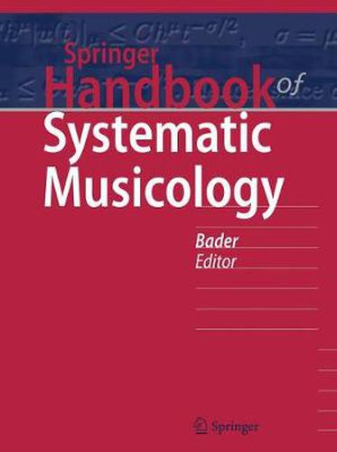 Cover image for Springer Handbook of Systematic Musicology