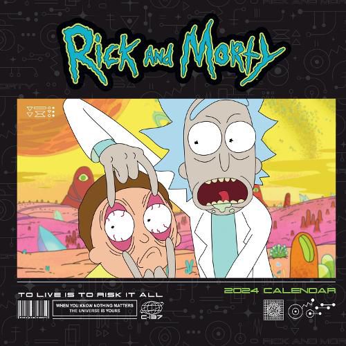 Cover image for Official Rick & Morty 2024 Square Wall Calendar