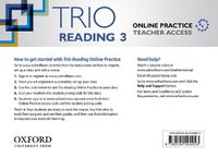 Cover image for Trio Reading: Level 3: Online Practice Teacher Access Card