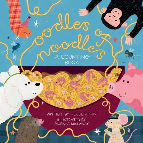 Cover image for Oodles of Noodles (a Counting Word Play Board Book for Toddlers)