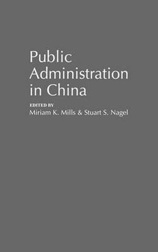 Cover image for Public Administration in China