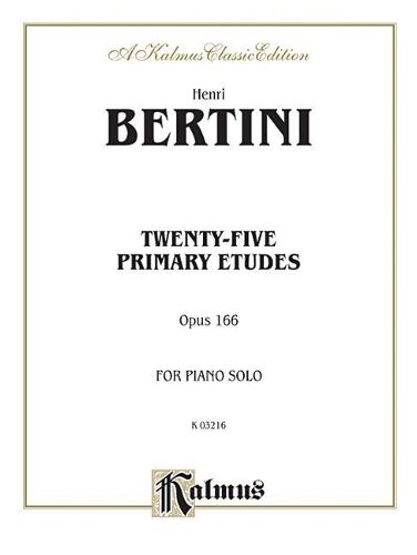 Cover image for Twenty-five Primary Etudes, Op. 166