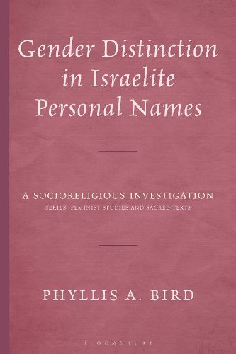 Cover image for Gender Distinction in Israelite Personal Names