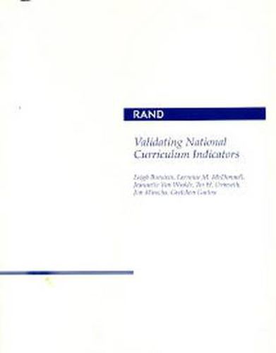 Cover image for Validating National Curriculum Indicators