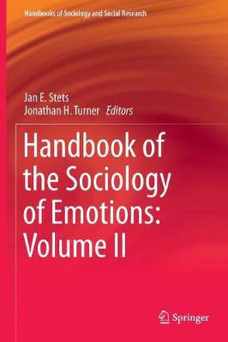 Cover image for Handbook of the Sociology of Emotions: Volume II