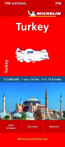 Cover image for Michelin Turkey Map 758