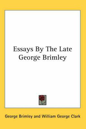 Essays by the Late George Brimley