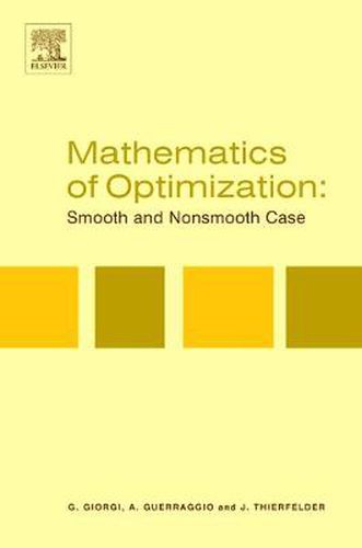 Cover image for Mathematics of Optimization: Smooth and Nonsmooth Case