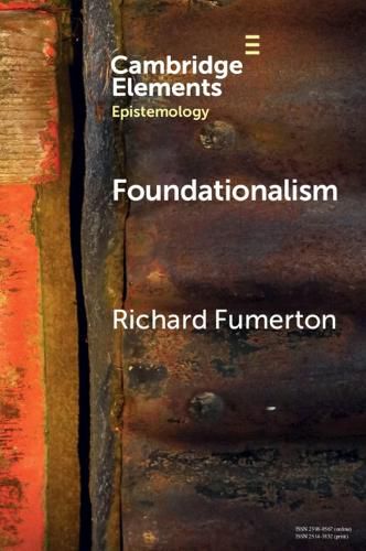 Cover image for Foundationalism