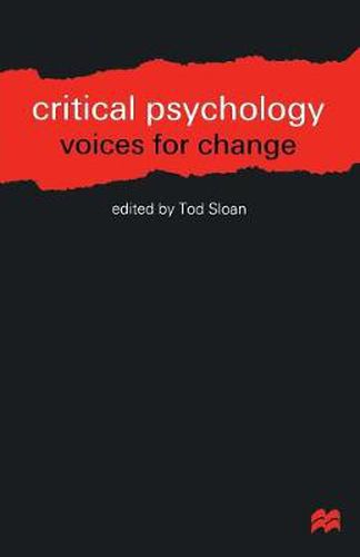 Cover image for Critical Psychology: Voices for Change