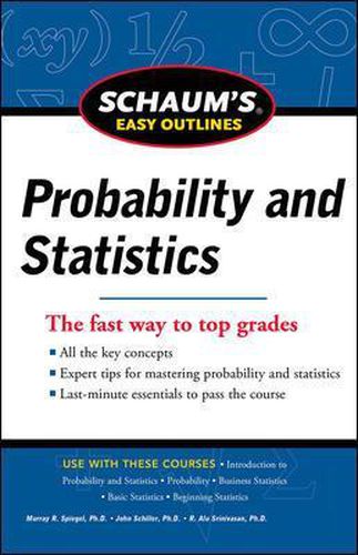 Cover image for Schaum's Easy Outline of Probability and Statistics, Revised Edition