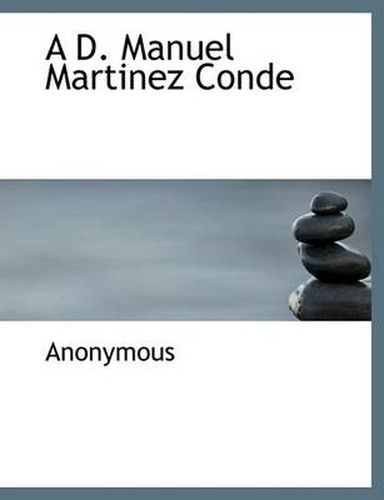 Cover image for A D. Manuel Martinez Conde