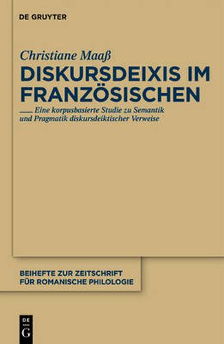 Cover image for Diskursdeixis im Franzoesischen