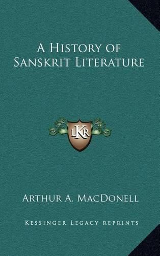 Cover image for A History of Sanskrit Literature