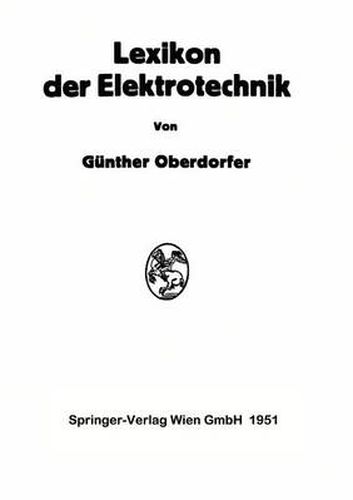 Cover image for Lexikon der Elektrotechnik