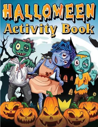 Cover image for Halloween Activity Book For Kids Ages 4-8 6-8