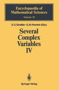 Cover image for Several Complex Variables IV: Algebraic Aspects of Complex Analysis