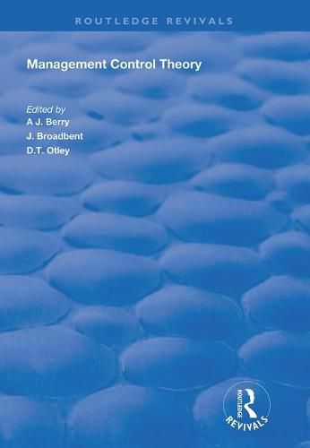 Cover image for Management Control Theory