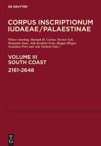 South Coast: 2161-2648: A multi-lingual corpus of the inscriptions from Alexander to Muhammad