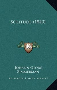 Cover image for Solitude (1840)