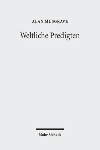 Cover image for Weltliche Predigten: Essays uber Wissenschaft und Philosophie