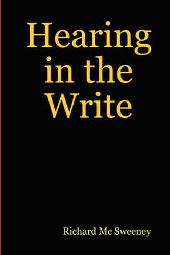 Cover image for Hearing in the Write