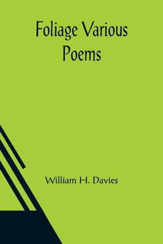 Cover image for Foliage Various Poems