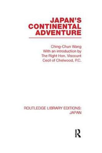 Cover image for Japan's Continental Adventure