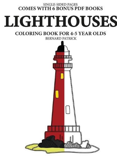 Cover image for Simple Coloring Books for 4-5 Year Olds (Lighthouses)