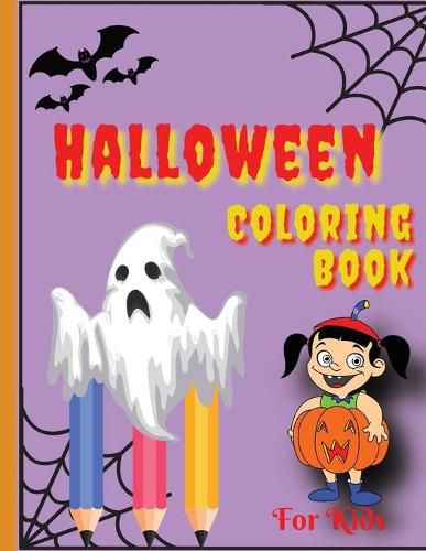 Cover image for Halloween Coloring Book: Happy Halloween Coloring Book for Toddlers (Halloween Books for Kids)