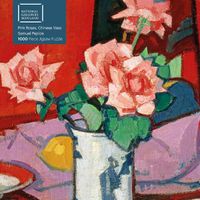 Cover image for Adult Jigsaw Puzzle National Galleries Scotland Samuel Peploe Pink Roses Chinese Vase 1000 Piece Jigsaw Puzzles