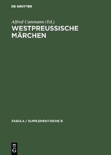 Cover image for Westpreussische Marchen