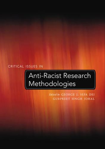 Cover image for Critical Issues in Anti-Racist Research Methodologies