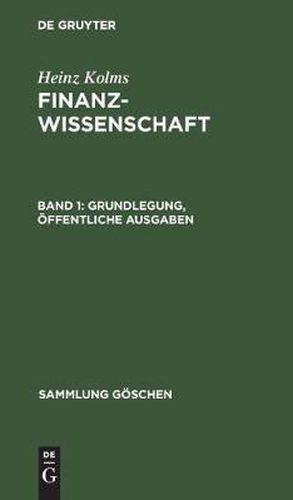 Cover image for Grundlegung, oeffentliche Ausgaben
