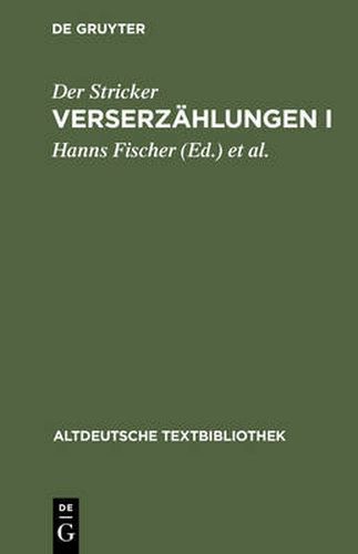 Cover image for Verserzahlungen I