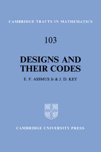 Cover image for Designs and their Codes