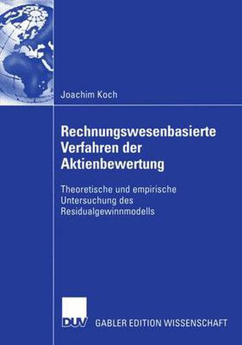 Cover image for Rechnungswesenbasierte Verfahren der Aktienbewertung