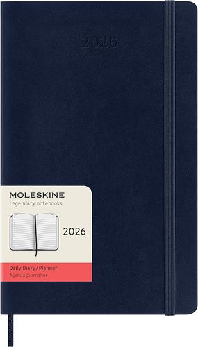 Cover image for Sapphire Blue Large Daily Softcover 2026 Moleskine Diary