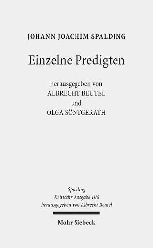 Kritische Ausgabe: 2. Abteilung: Predigten. Band 6: Einzelne Predigten