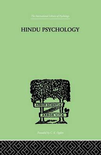 Cover image for Hindu Psychology: Its Meaning for the West