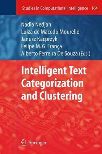 Cover image for Intelligent Text Categorization and Clustering