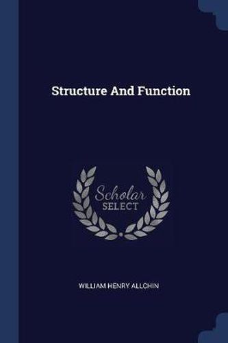 Cover image for Structure and Function