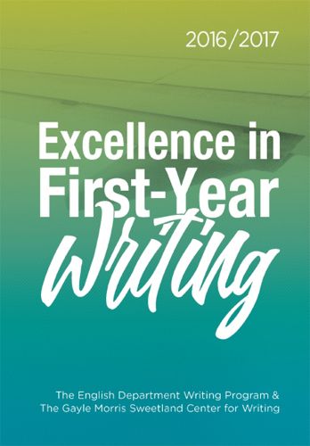 Cover image for Excellence in First-Year Writing 2016/2017