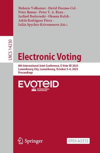 Cover image for Electronic Voting