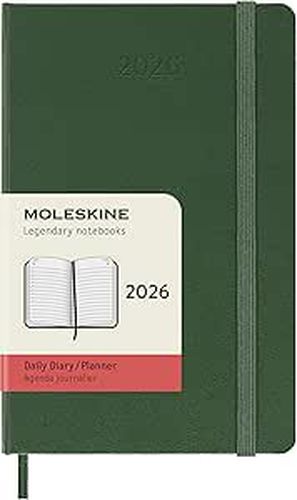 Cover image for Myrtle Green Moleskine Hardcover Pocket Daily 2026 Moleskine Diary