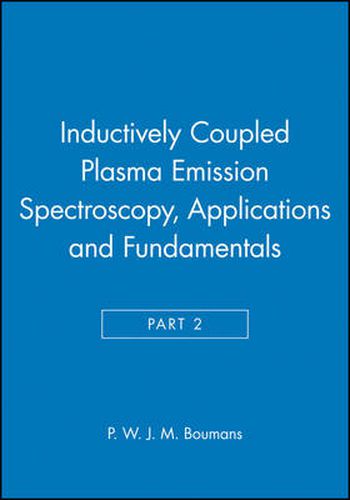 Cover image for Inductively Coupled Plasma Emission Spectroscopy