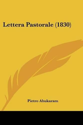Cover image for Lettera Pastorale (1830)