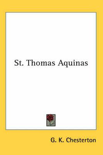 St. Thomas Aquinas