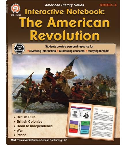 Cover image for Interactive Notebook: The American Revolution Resource Book, Grades 5 - 8