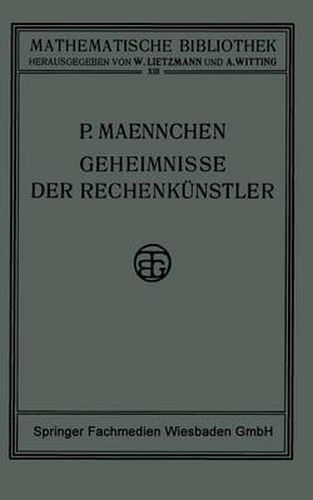 Cover image for Geheimnisse Der Rechenkunstler